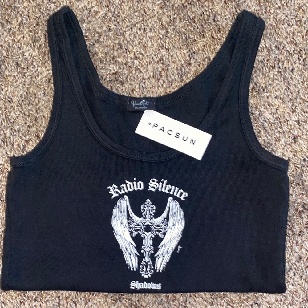 PacSun Black tank top Graphic tshirt